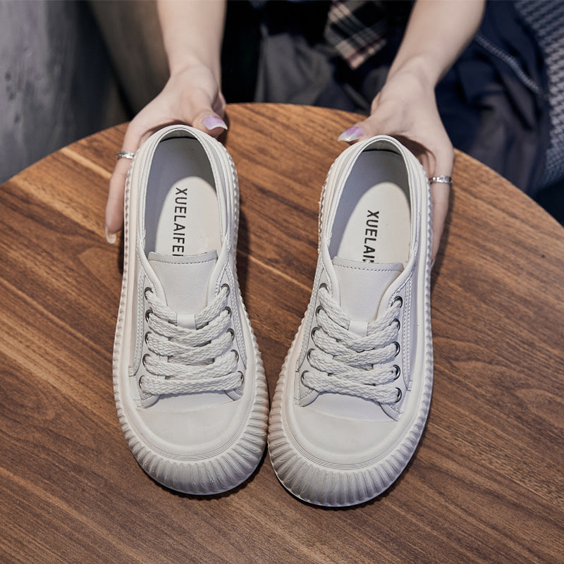 Women's Two-way White Summer Skate Platform Ugly Casual Shoes