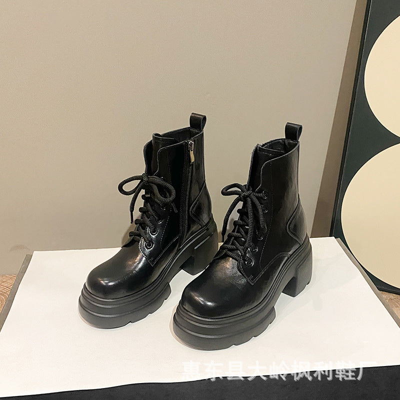 Women's Small Hight Increasing Martin High Retro Boots
