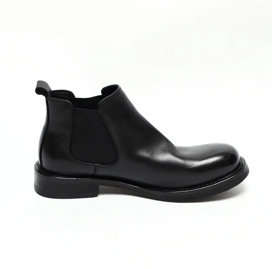 Men's Single Chelsea Booties Big Head Derby Boots