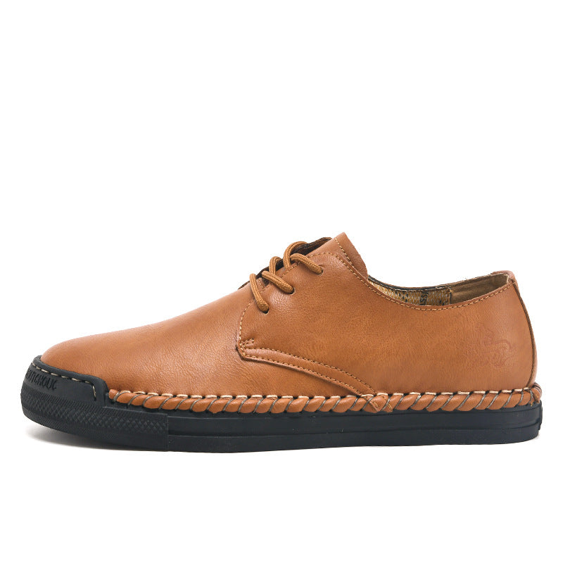 Men's Trendy Plus Size Sports Board Breathable Leather Shoes