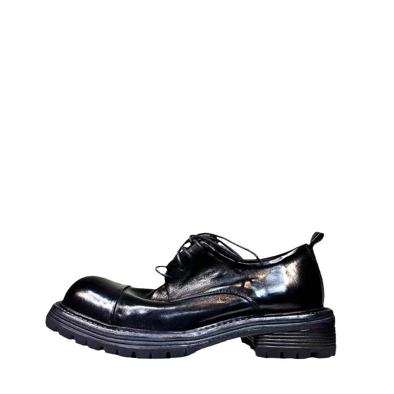 Men's British Style Business Formal Round Head Leather Shoes