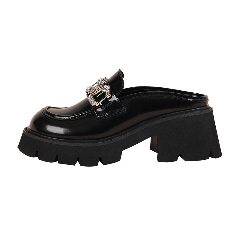 Women's Outer Wear Summer Lazy Muller Chunky Loafers