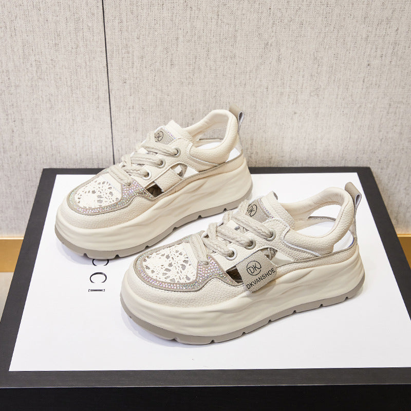 Women's Simple Elevator Breathable Single-layer Fashionable Sports Sneakers