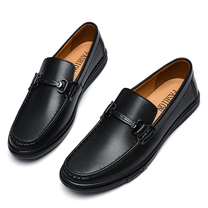 Men's Slip-on Business British Style Pumps Rubber Plus Loafers