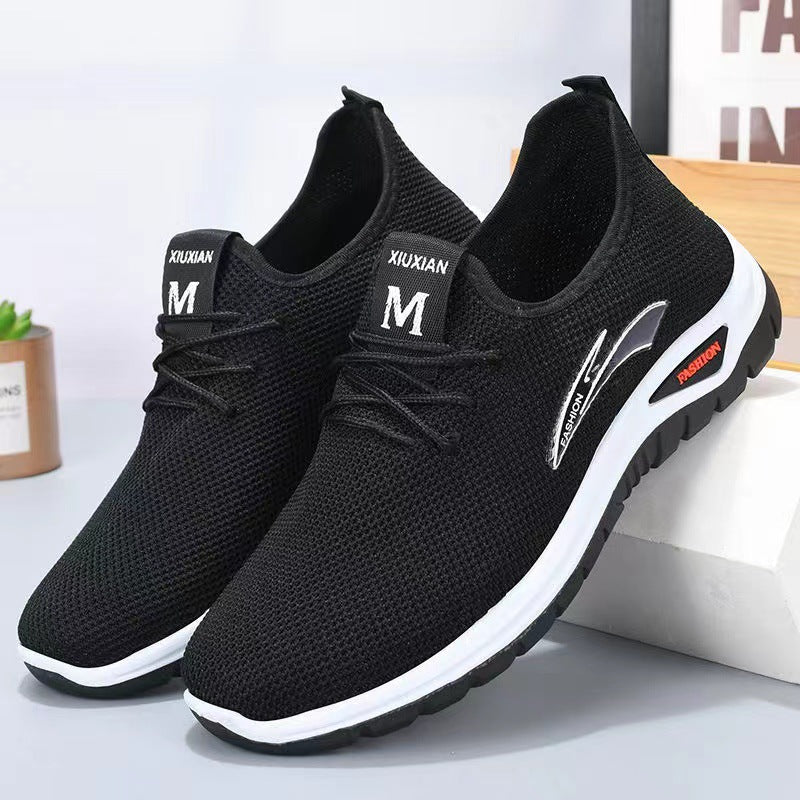 Men's Autumn Breathable Fly Woven Mesh Trendy Casual Shoes