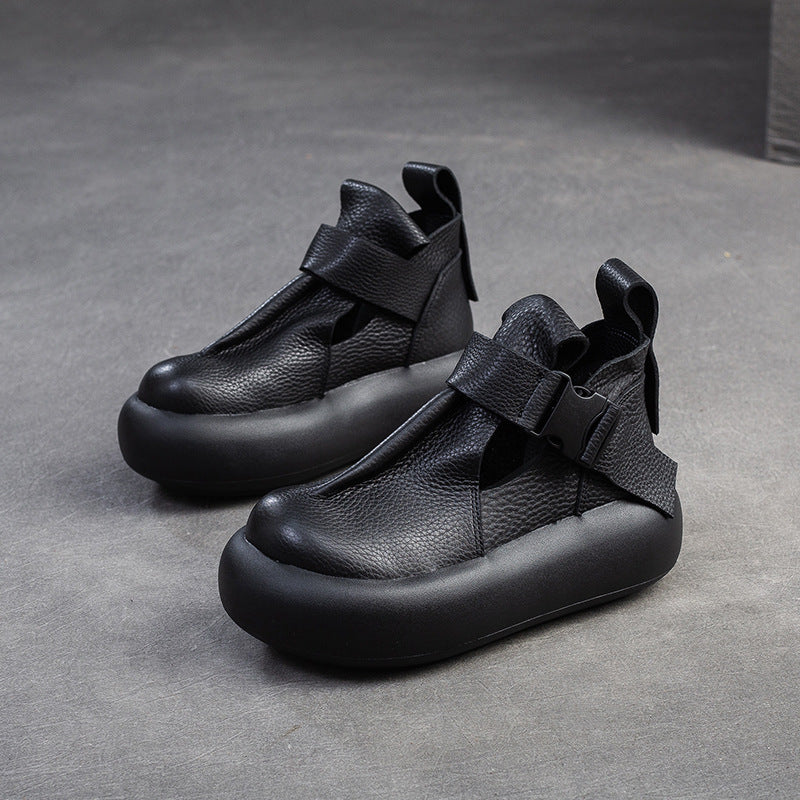 Women's Closed Toe Platform Retro Style Pumps Sandals
