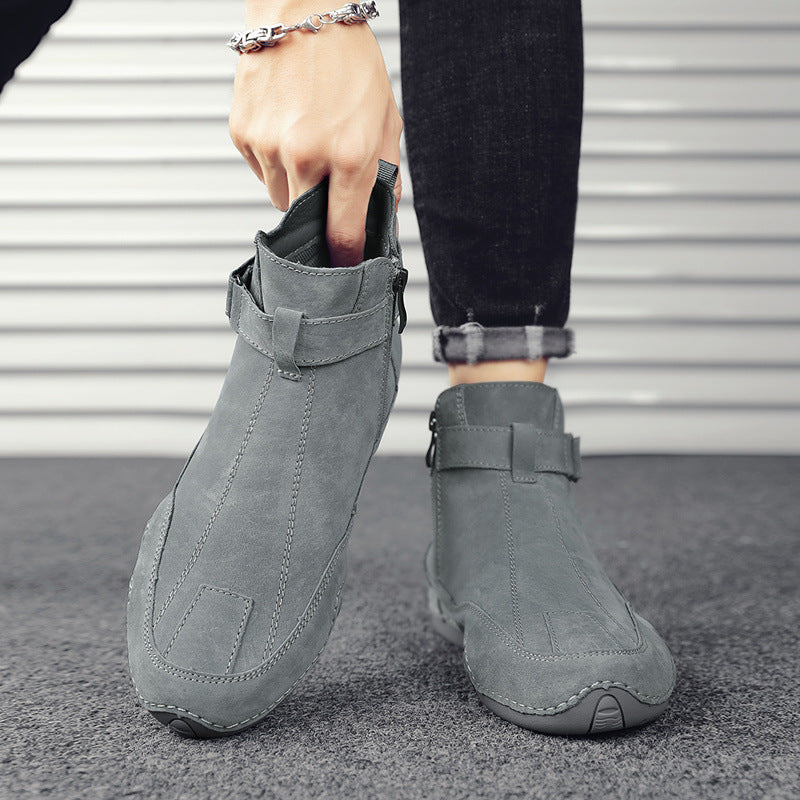 Men's Autumn Warm Outdoor Slip-on Soft Bottom Casual Shoes