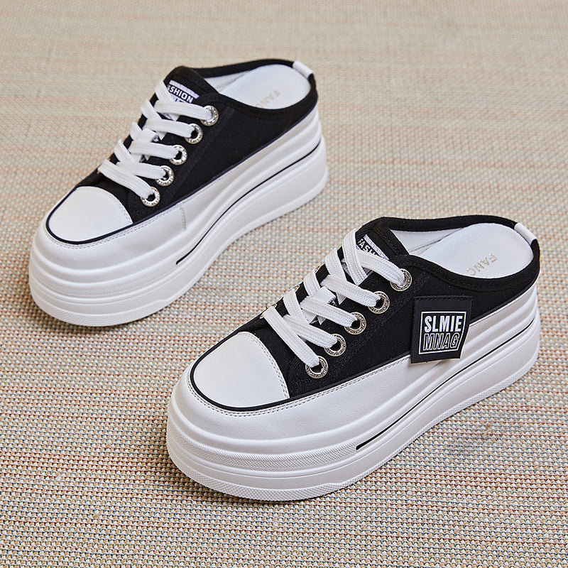 Women's Cap Semi Muffin Height Increasing Insole Fashion Slippers