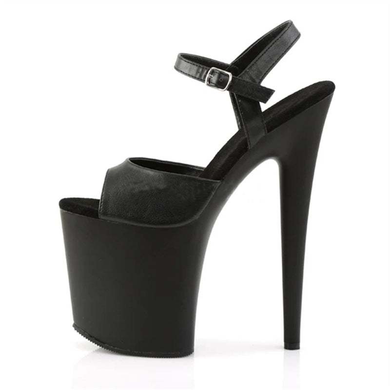 Women's High Bright Super Platform Design Sense Heels