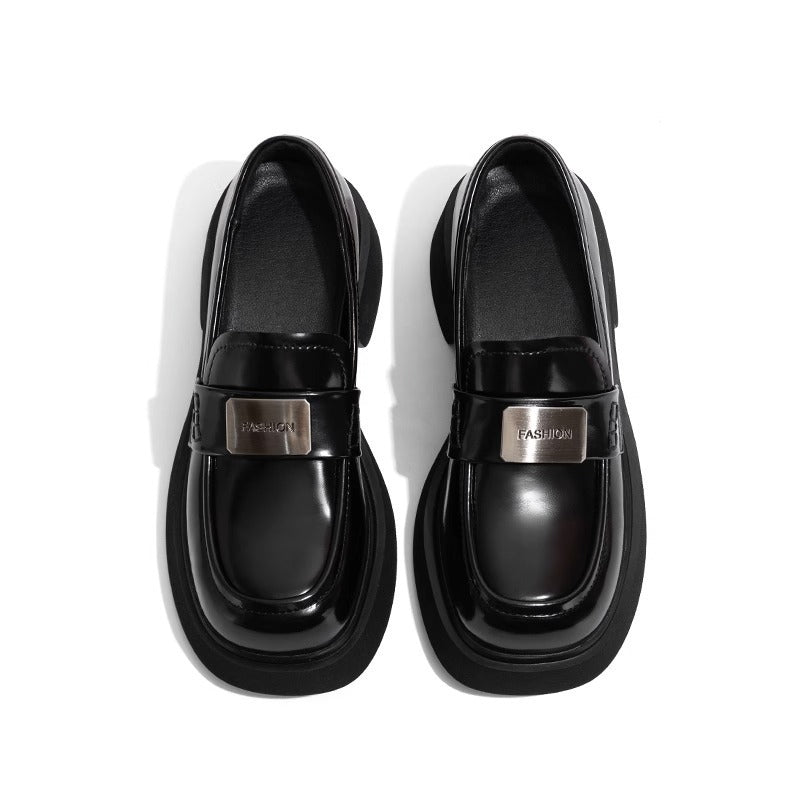 Women's Store Platform Autumn British Style Genuine Lace Up Loafers