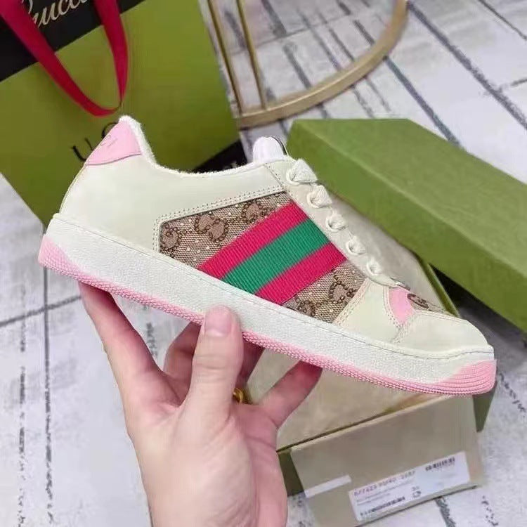 Women's & Men's Rhinestone Golden Goose Retro Dirty Presbyopic Flat Casual Shoes