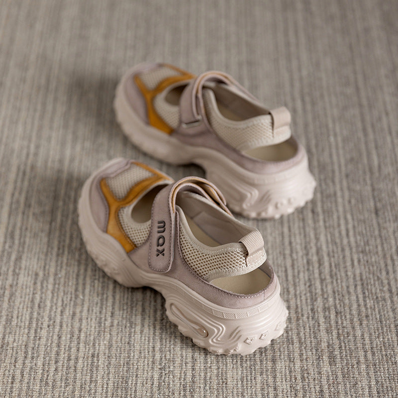 Women's Summer Retro Platform Sports Dad Genuine Casual Shoes
