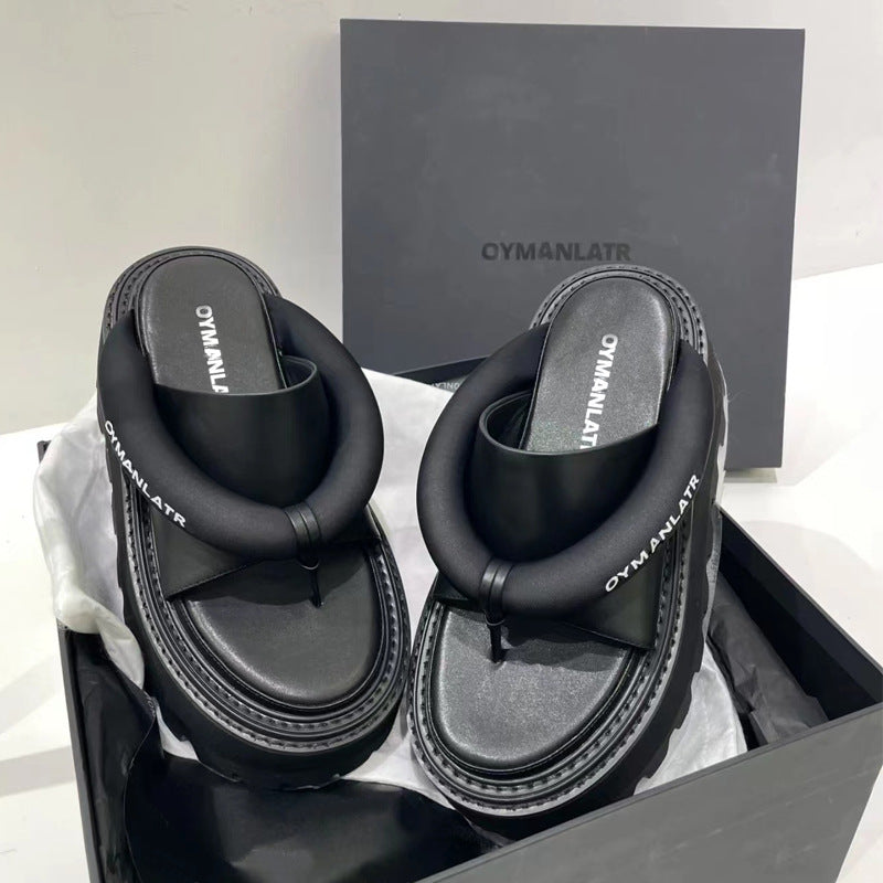 Wang Platform Flip-flops Sports Simple Outdoor Slippers