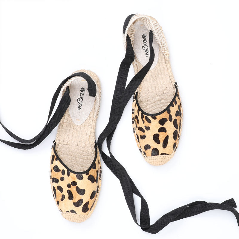 Women's Summer Round Toe Hemp Bottom Fisherman Slingback Sandals