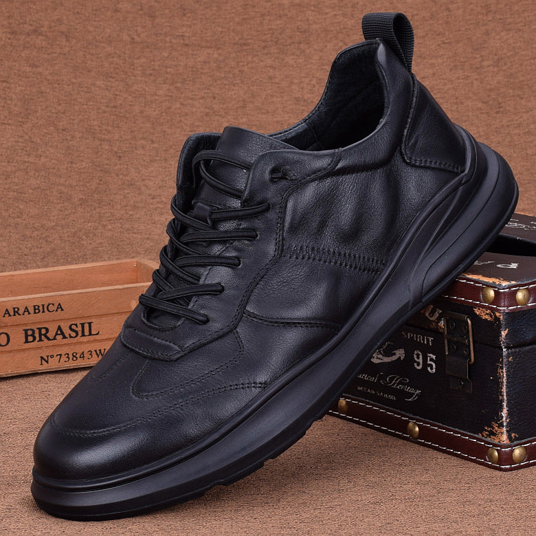 Men's Genuine Sports Fashionable Autumn Versatile Trend Leather Shoes