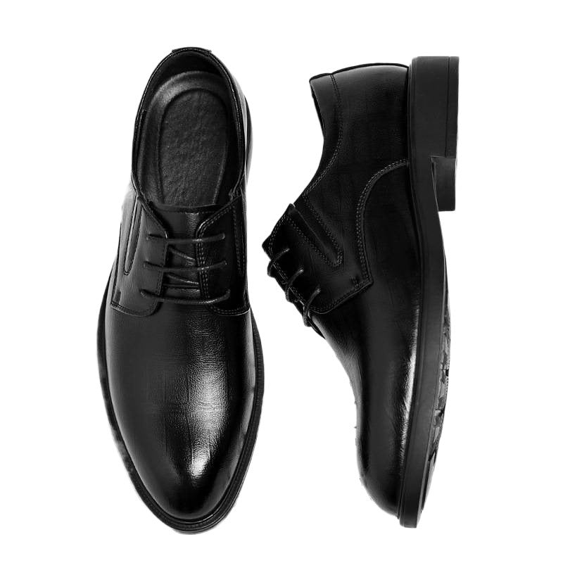 Men's Dragonfly Breathable British Cowhide Bridegroom Wedding Interview Formal Men's Business Leather Shoes