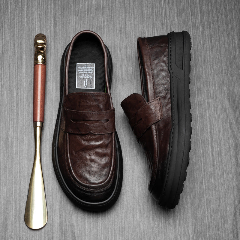 Men's Comfortable Authentic Slip-on Business Flat Casual Shoes
