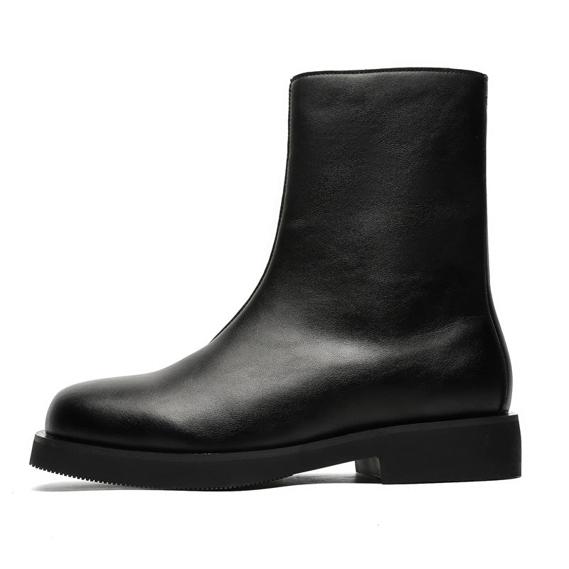 Men's Chelsea British Style Square Toe Booties Boots