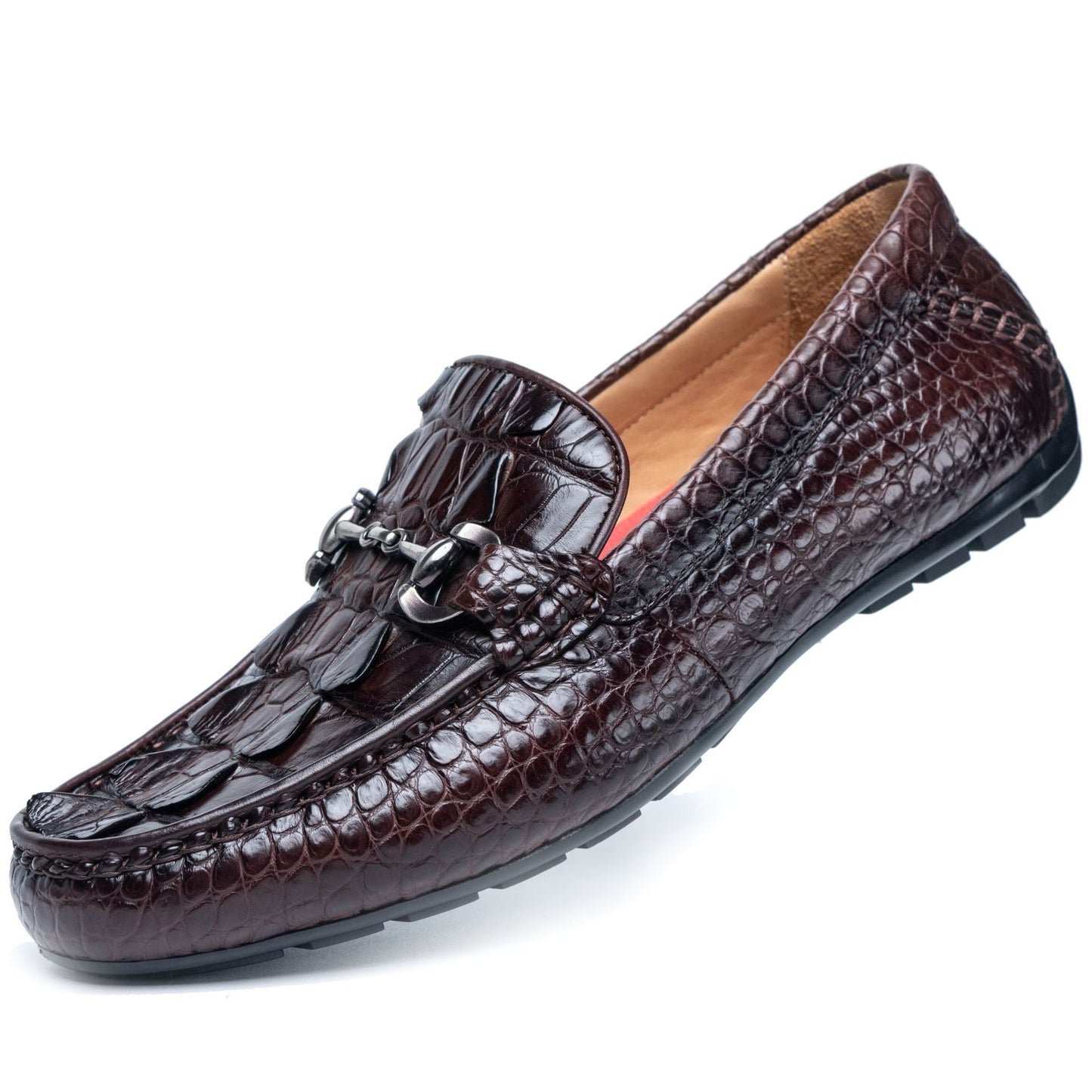 Men's Crocodile Summer Tods Slip-on Genuine Business Casual Shoes