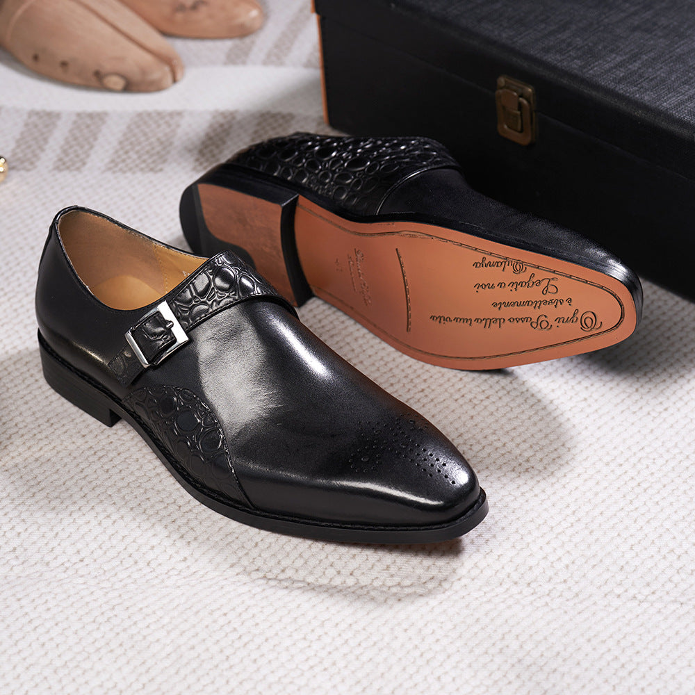 Men's Genuine Autumn Business Formal Wear British Style Leather Shoes
