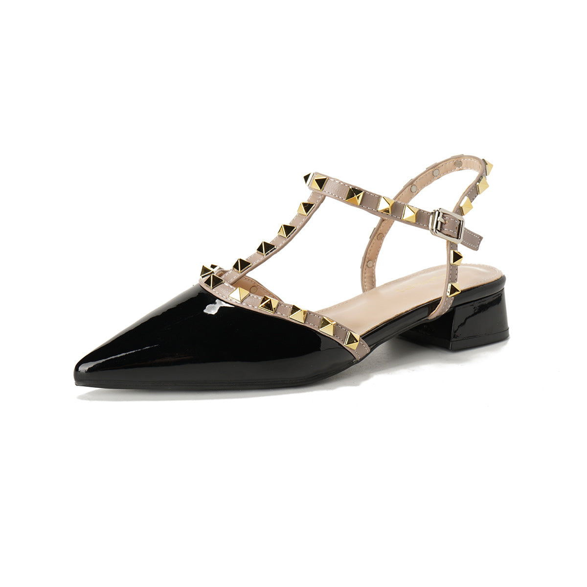 Women's Summer Outer Wear Chunky Pointed Temperament Heels