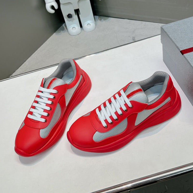 Stitching Male Female Trendy Light Luxury Mesh Sneakers