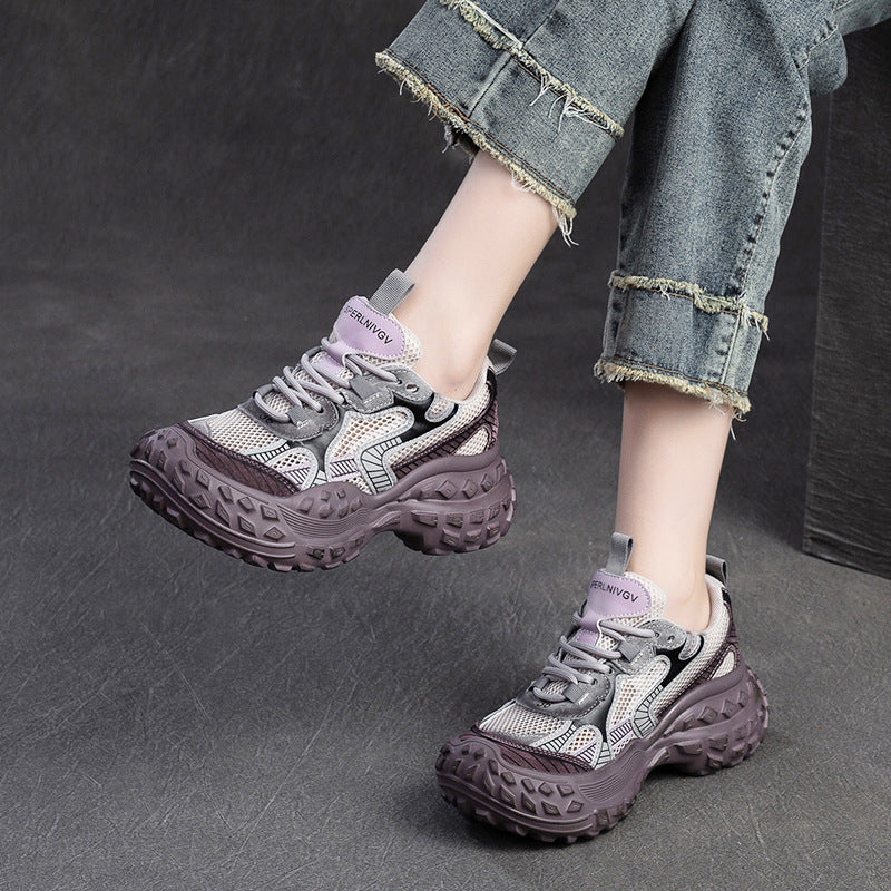 Leisure Breathable Clunky Korean Style Dirty Fashion Casual Shoes