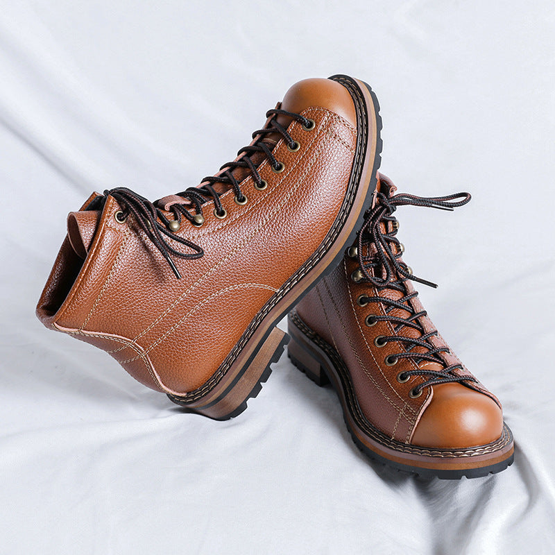 Men's Vintage High Top British Style Martin Boots