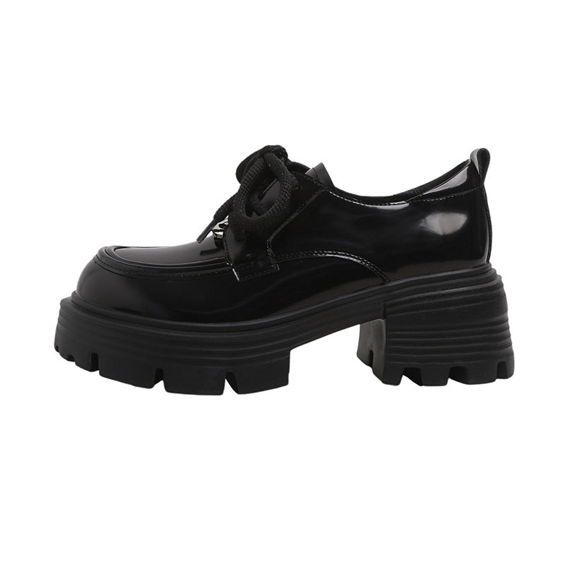 Women's Platform Autumn Chunky Fashion Round Head Loafers