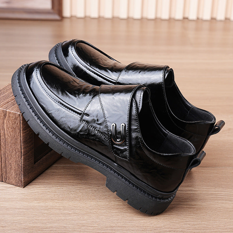 Men's Formal Wear Business Spring Lace Classic Leather Shoes