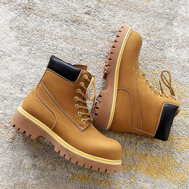 Men's Martin Trendy Design British Style Thick Bottom Boots