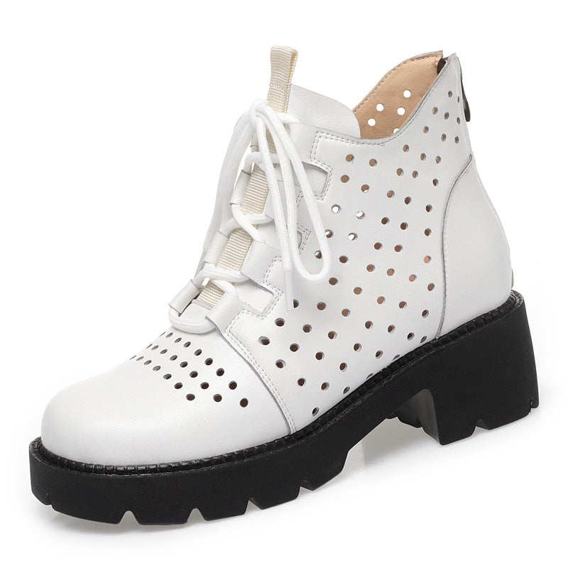 Women's Mesh Mid Chunky Rhinestone Lace Plus Sandals