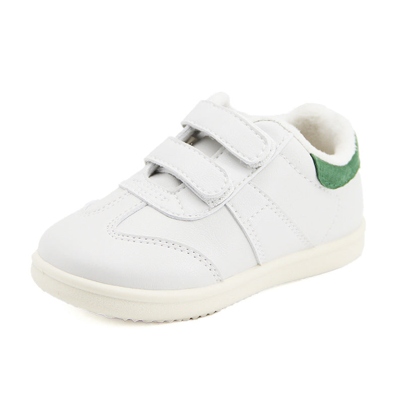 Children's Winter Cotton Kindergarten Sports White Veet Kid's Sneakers