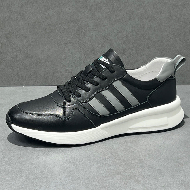 Men's Fashion Genuine Breathable Full Grain Cowhide Casual Shoes