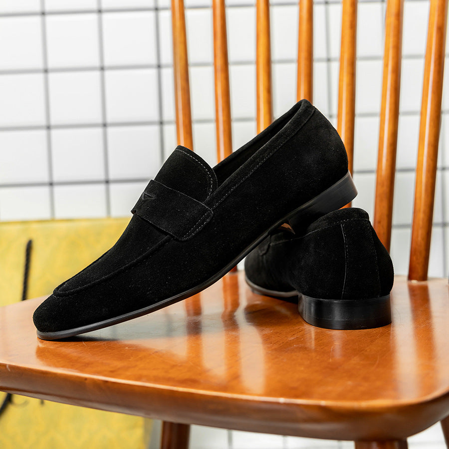 Men's One Piece Also Price Business British Suede Loafers