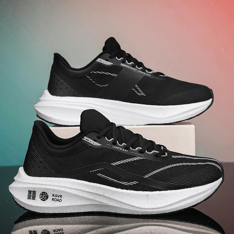 Men's Carbon Plate Running Shockproof Breathable Older Summer Sneakers