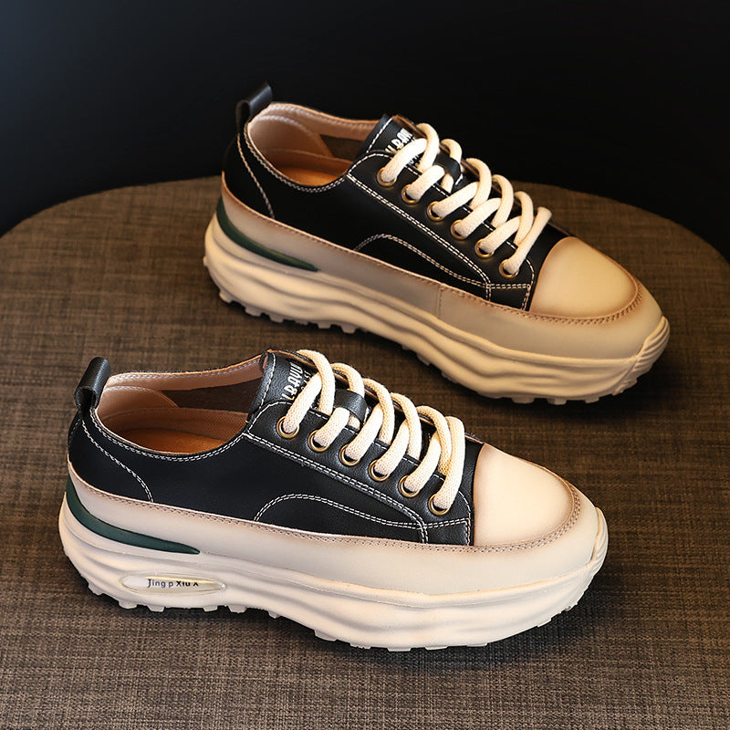 Women's White Board Autumn Clunky Fashion Casual Shoes