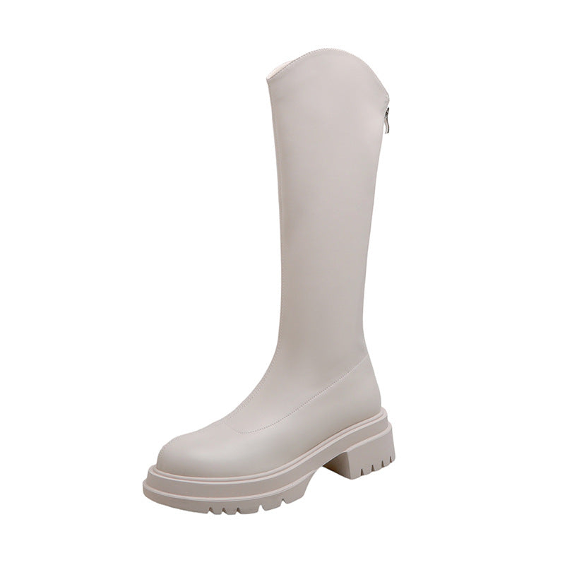 Cut Below The Knee Stretch Thin Boots