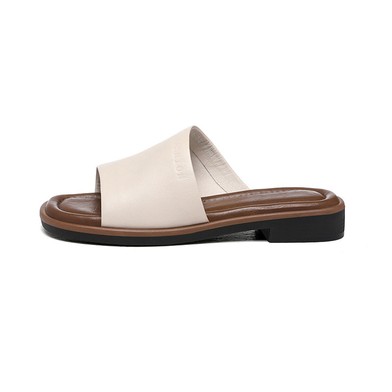 Women's Roman Style Super Soft Cowhide Summer Wear Sandals