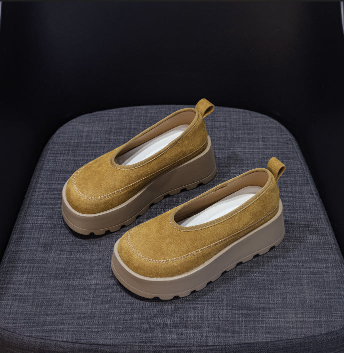 Women's Big Head Ugly Cute Fashion Round Thick Bottom Women's Casual Shoes