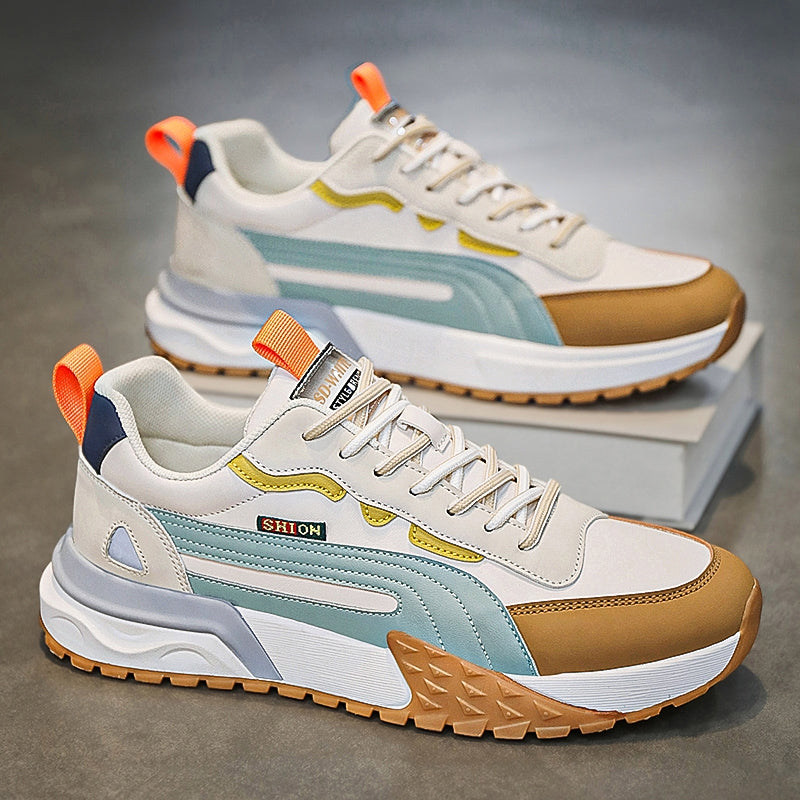 Men's Spring Versatile Waterproof Sports Running Platform Increased Men's Shoes