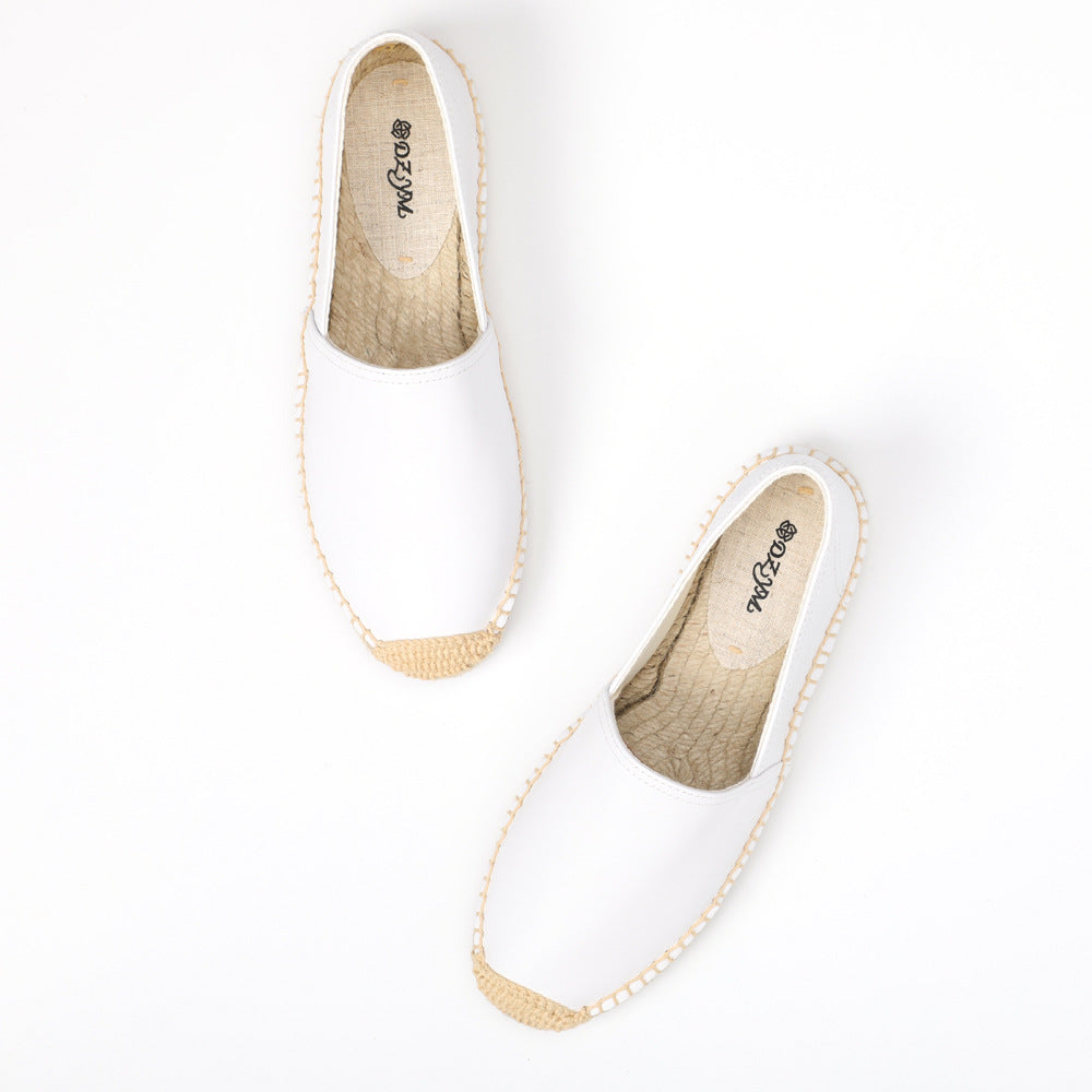 Women's & Men's Spring First Layer Cover Round Toe Casual Shoes