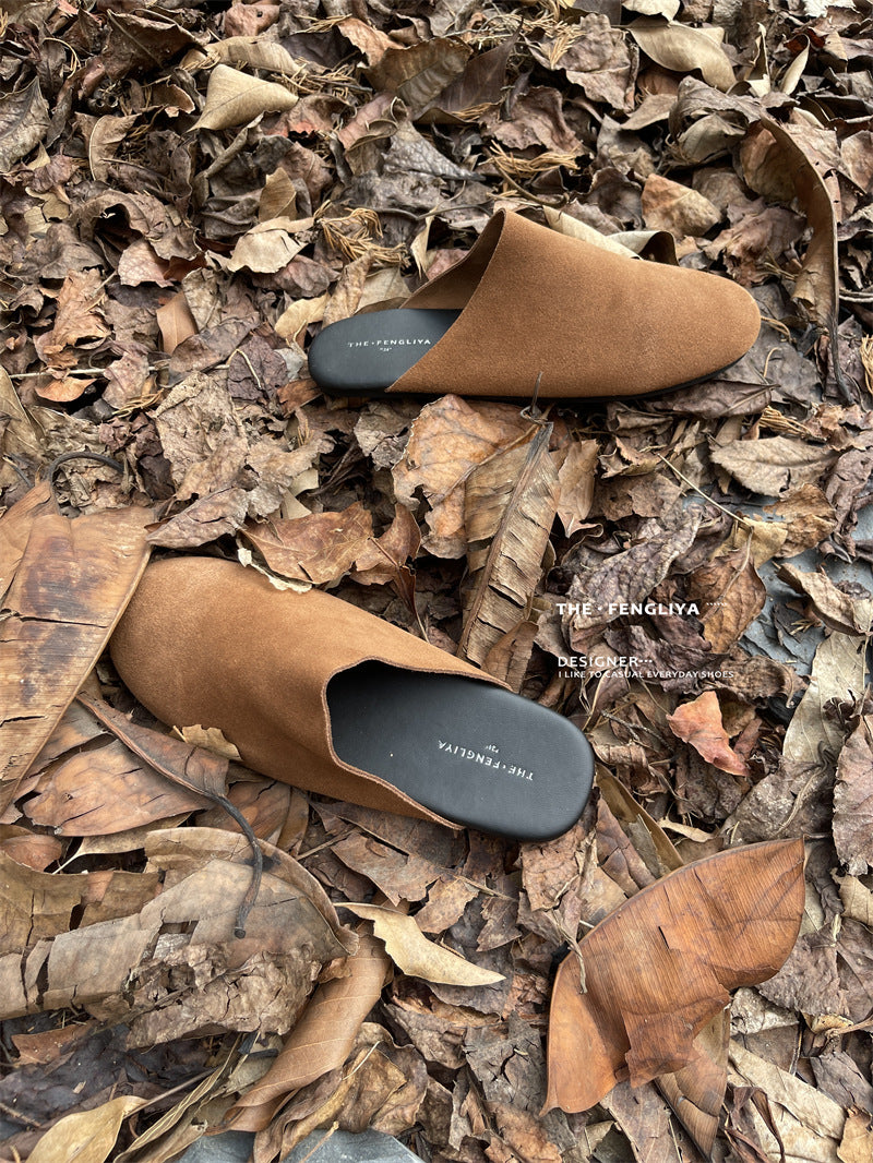 Autumn Round Toe Flat Bottom Comfort Slippers