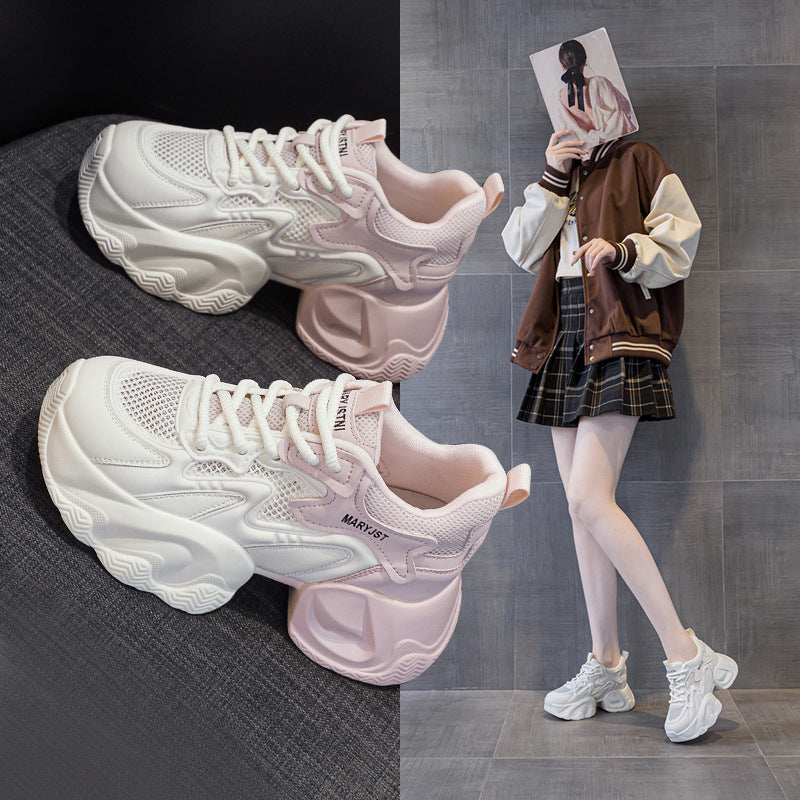 Women's & Men's Spring Dad Platform Sports Breathable Mesh Casual Shoes
