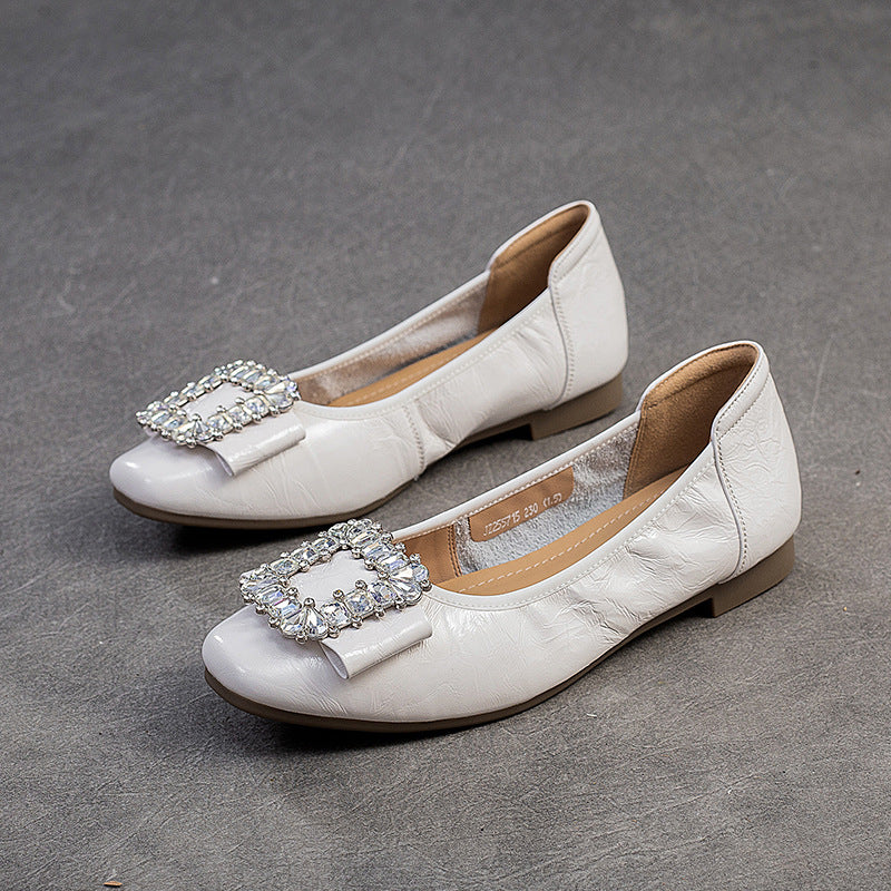 Women's Autumn Hand Grip Pattern Slip-on Fashion Casual Shoes