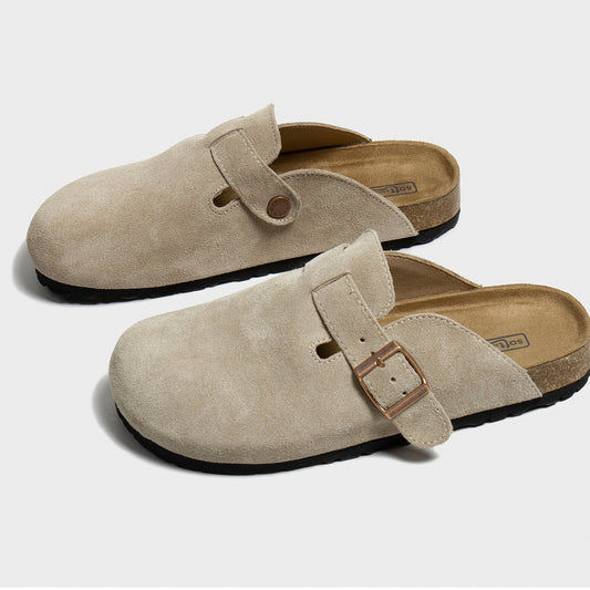 Women's Cork Inner Height Increase Flat Fishing Korean Style Sandals