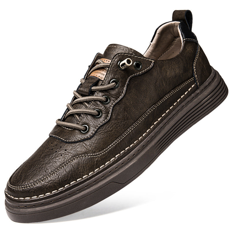 Men's Cow Split Small Large Size Outdoor Board Formal Wear Sneakers