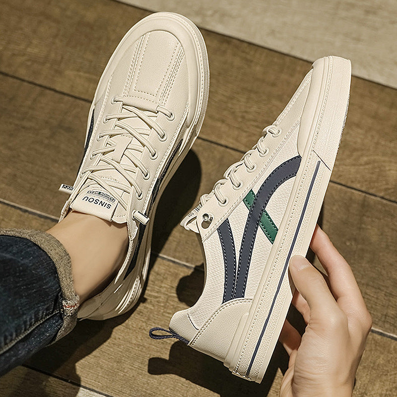 Men's Autumn Plus Size Widened Green Fashion Sneakers