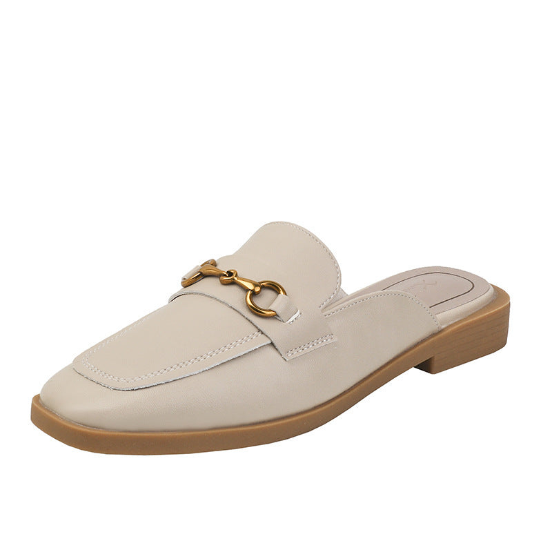 Women's Authentic Toe Box Half Summer Flat Sandals