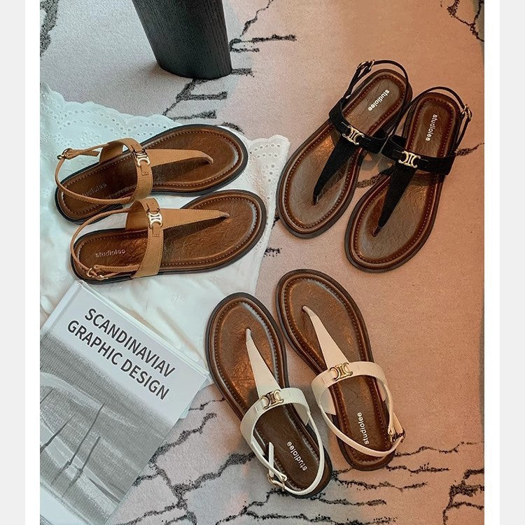 Women's Grape Mom Retro Shape With Vacation Sandals